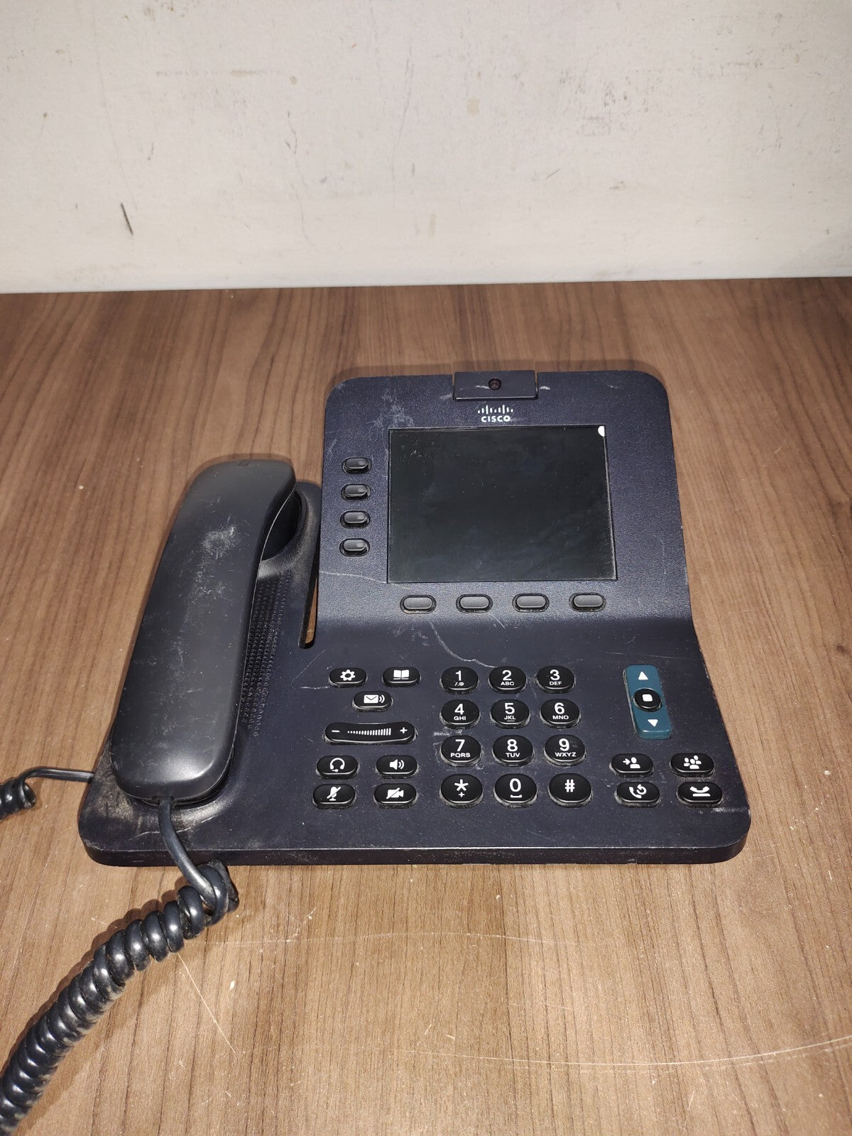 Cisco CP-8945- IP Video Conference Desk Phone Handset Voip - Black