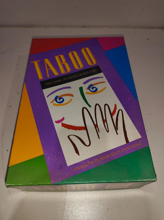 Vintage Taboo Board Game 1989 Milton Bradley