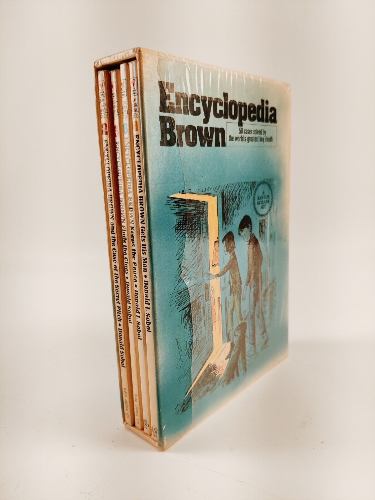 Encyclopedia Brown Box Set Donald J. Sobol Vintage 1970s