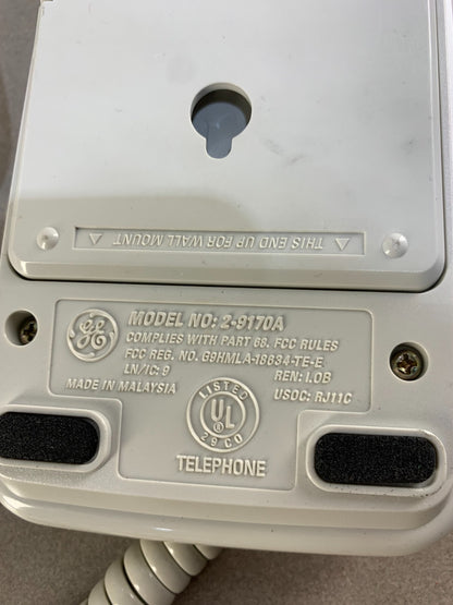 GE Contemporary 29170A Telephone Landline Corded Desktop or Wall Mount Phone