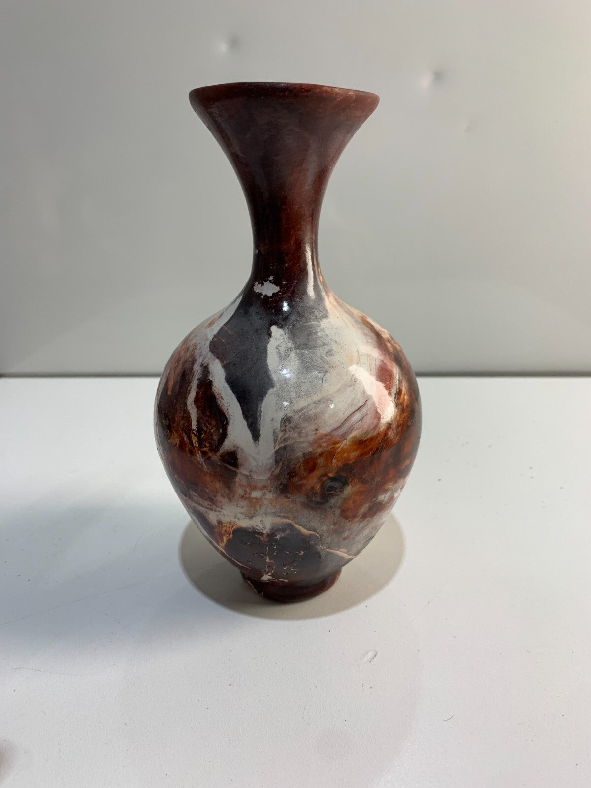 Pitfired Vase in Strong Colors