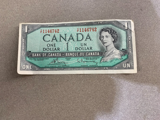 1954 Bank of Canada $1 Note – I/F1146742