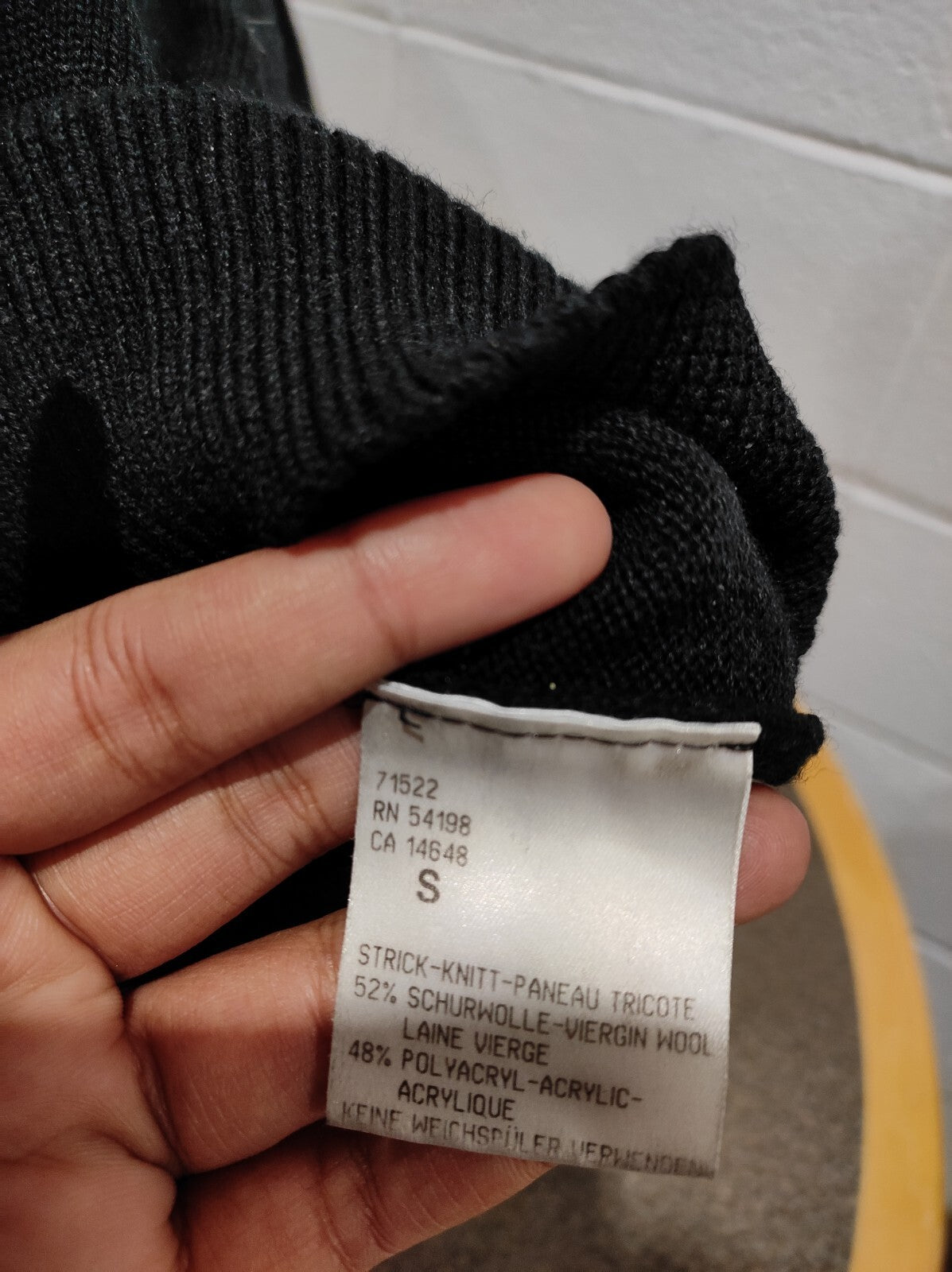 Bogner 1/4 Zip Pullover Sweater Wool Blend Men Size- S