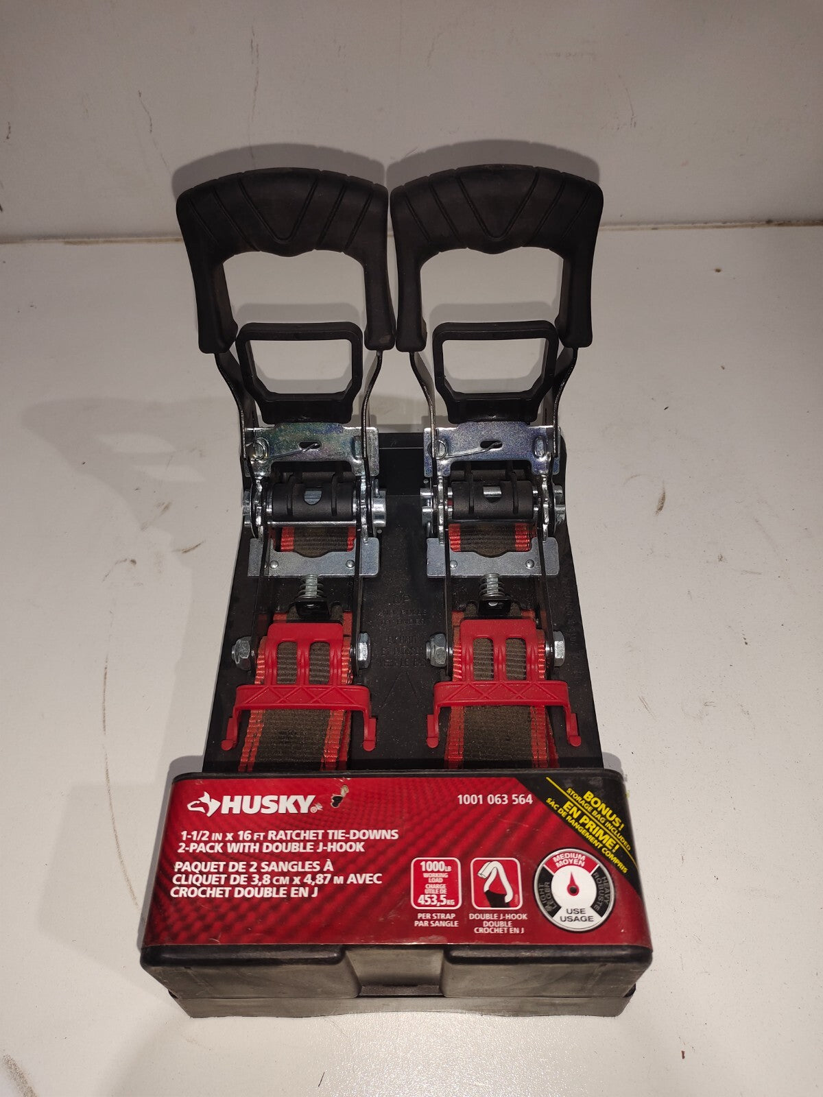 Husky 16' X11/2" Ratchet Tie Down 1,000 Capacity - New
