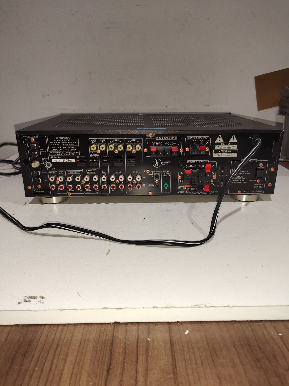 Vintage Pioneer A/V Receiver VSX-451 350W