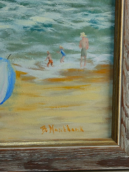 At the beach by Brenda Marchbank