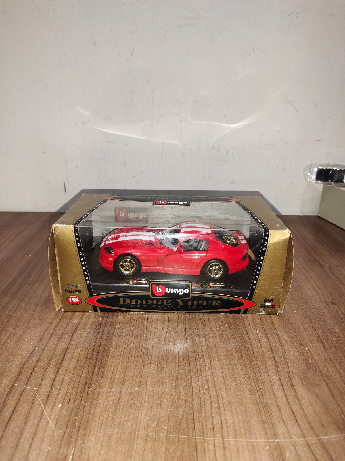 1997 DODGE VIPER GTS COUPE, [BBURAGO TOY] Die Cast Metal Built Car, SCALE 1/24