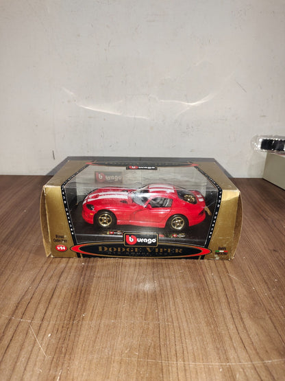 1997 DODGE VIPER GTS COUPE, [BBURAGO TOY] Die Cast Metal Built Car, SCALE 1/24