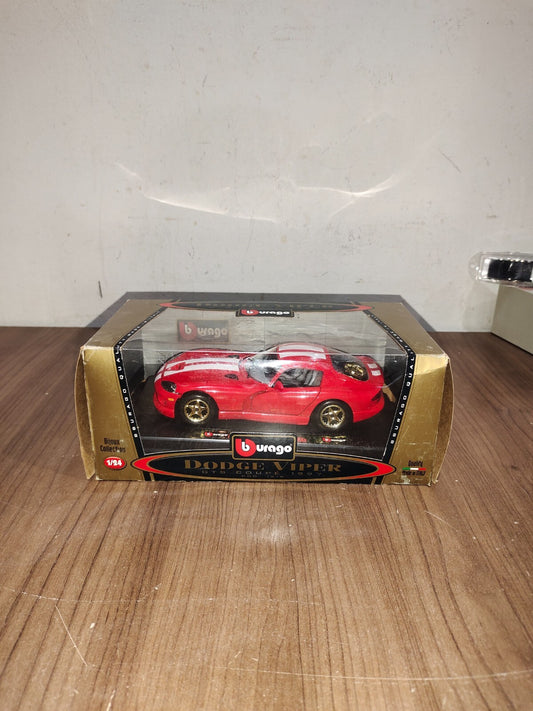 1997 DODGE VIPER GTS COUPE, [BBURAGO TOY] Die Cast Metal Built Car, SCALE 1/24