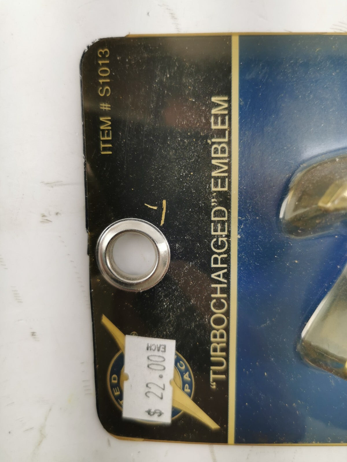 United Pacific "TURBOCHARGED" Emblem item #S1013.
