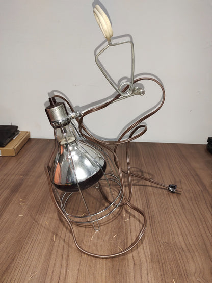 Vintage General Electric GE Sunlamp /Heat Lamp Kit W/ Clamp & Bulb In Box Works!