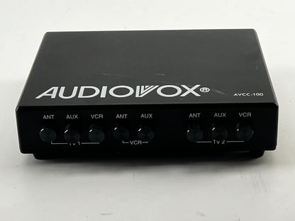Audiovox AVCC-100 Audio Video TV VCR AUX ANTENNA 6 Mode Connection Switching Box