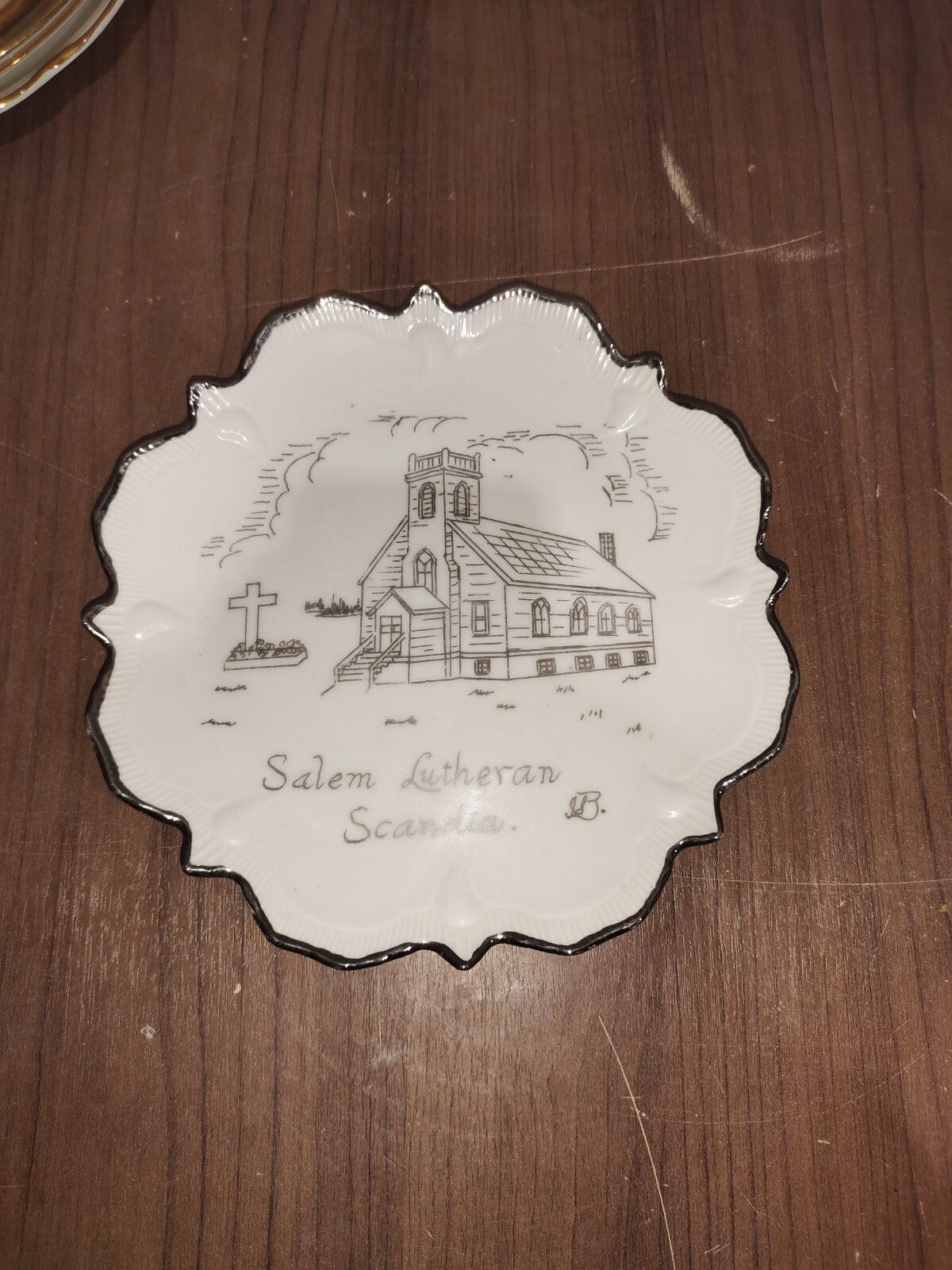Vintage - Salem Lutheran Scandia Plate - 1987