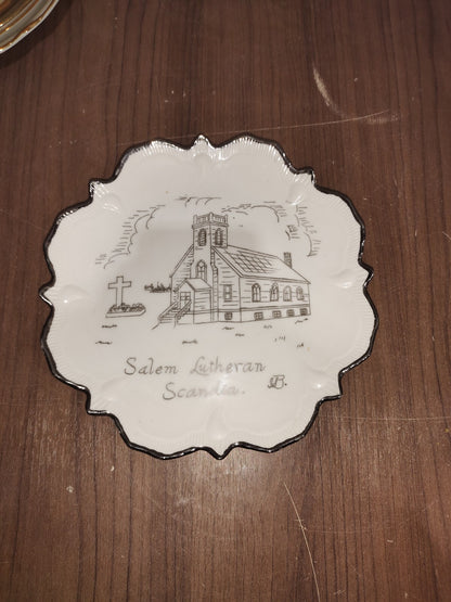 Vintage - Salem Lutheran Scandia Plate - 1987