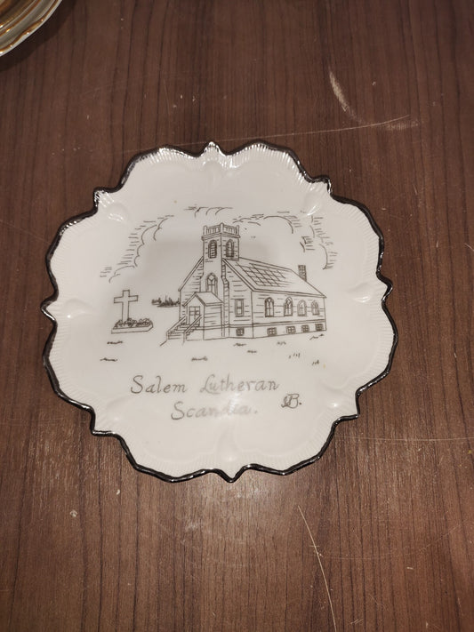 Vintage - Salem Lutheran Scandia Plate - 1987