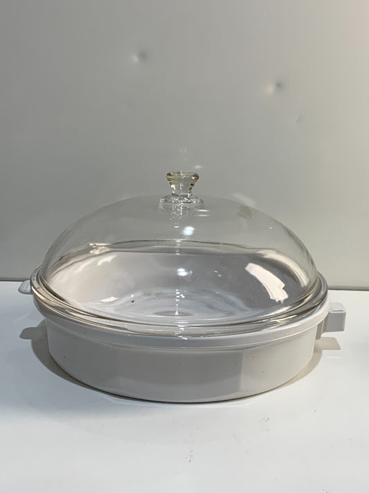 Princess House Nouveau Large Skillet & Lid, White