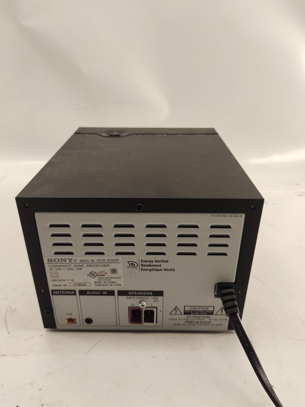 Sony HCD-S30iP  Compact Disc Receiver