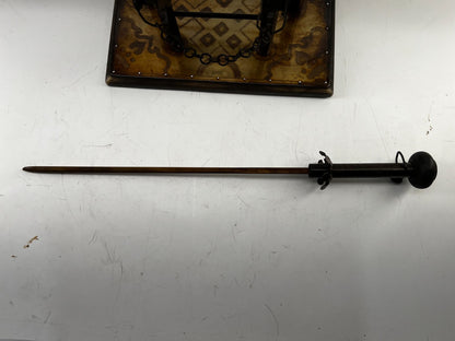 Vintage Fire Poker Set - Sword + mount