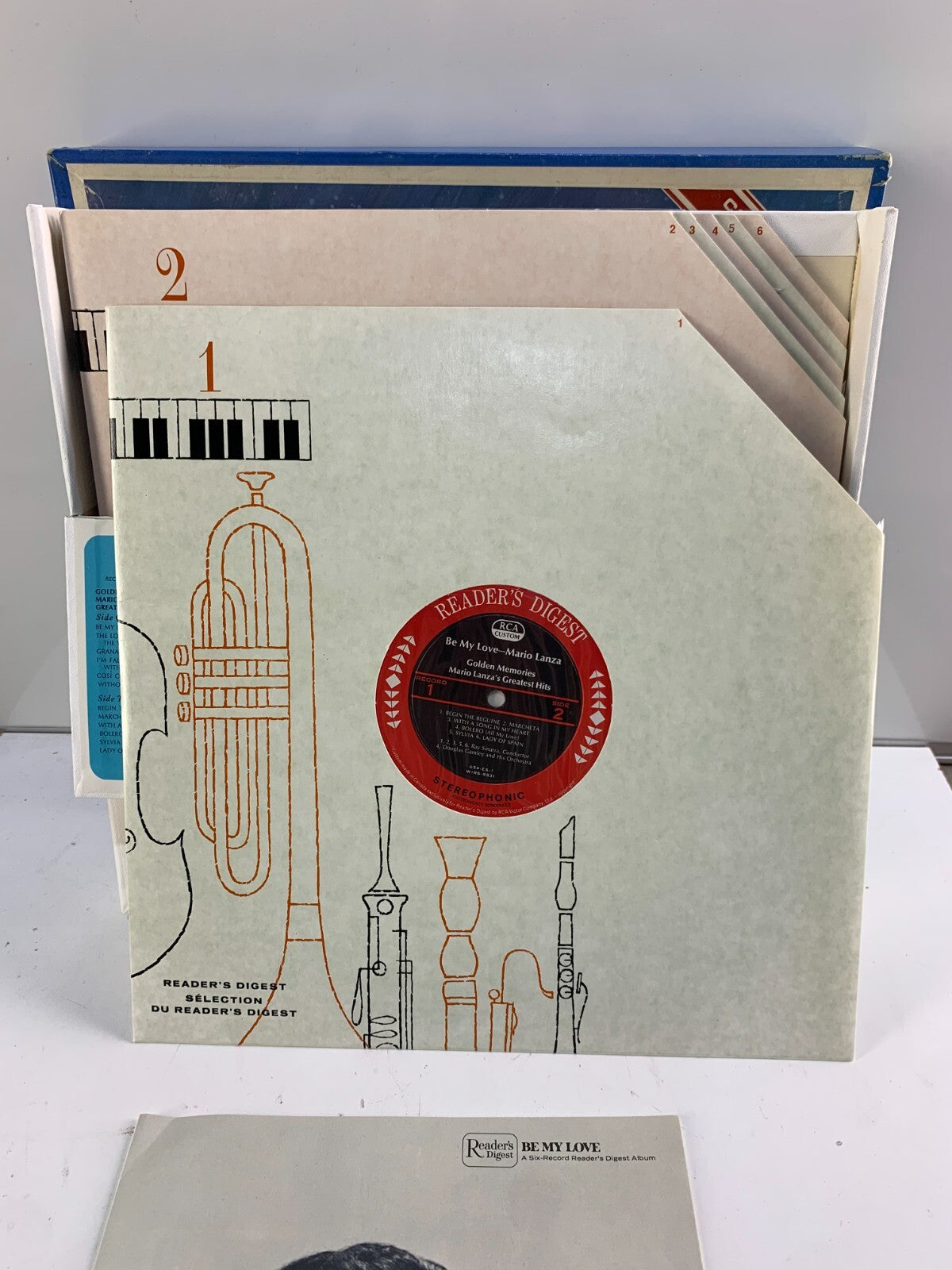 Be My Love The Golden Voice of Mario Lanza 6 LP Box Set Album Readers Digest EX