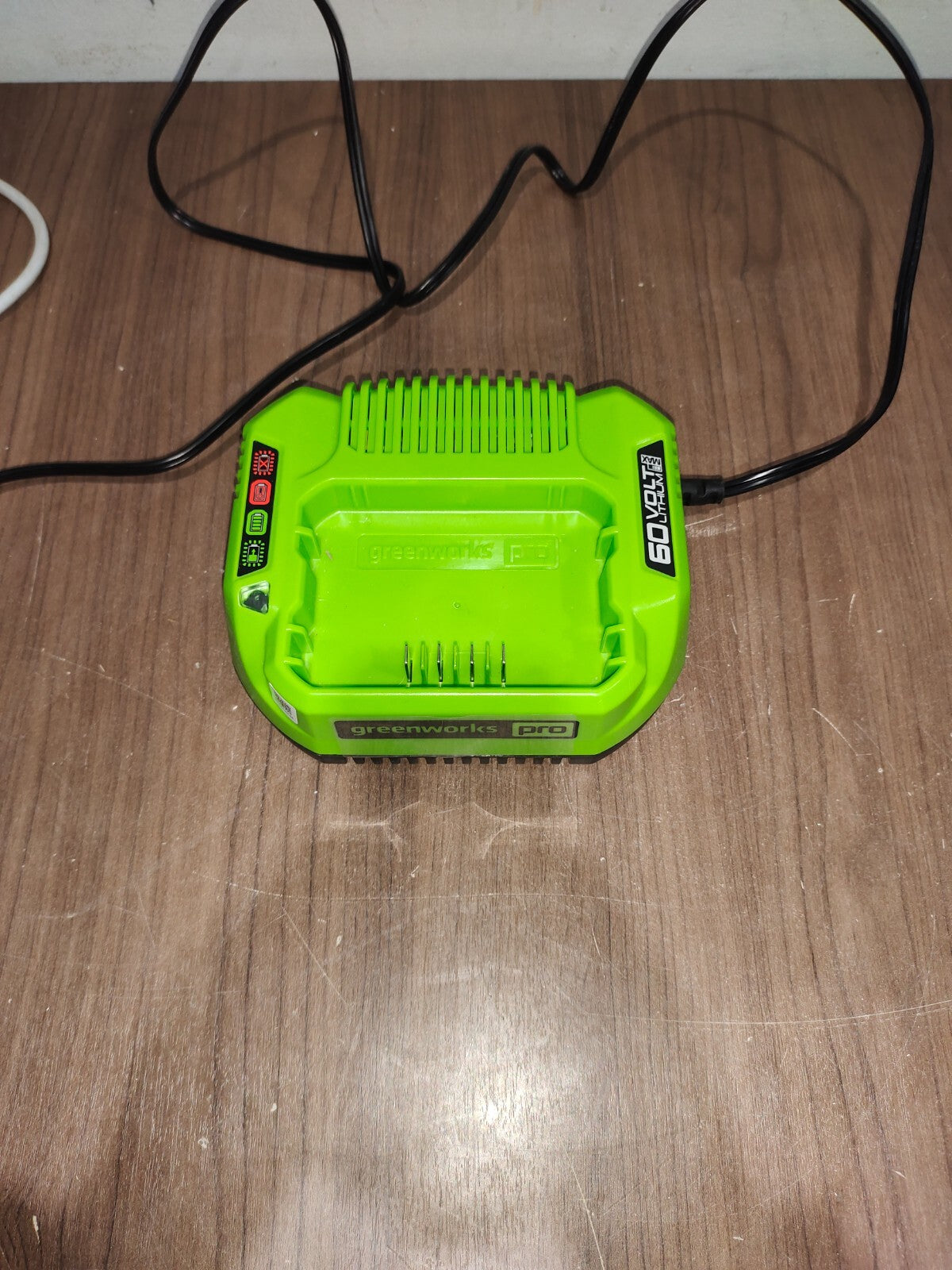 Greenworks Pro Genuine Original 60 Volt Lithium Ion Rapid Battery Charger - 1