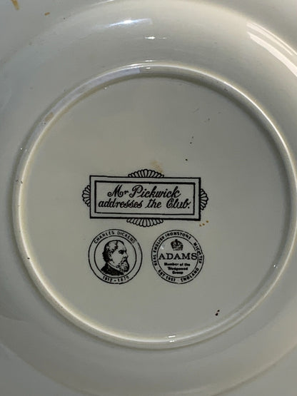 Adams England Mr Pickwick Addresses the Club Plate Charles Dickens