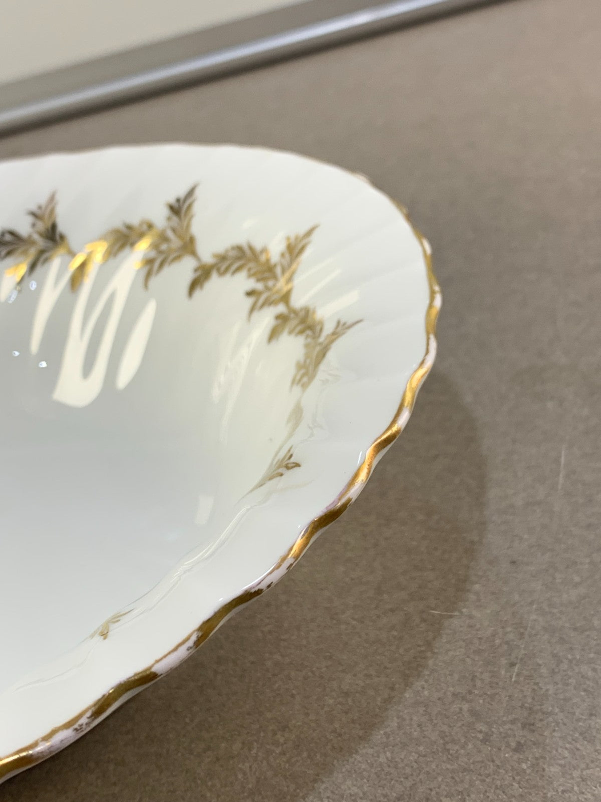 Foley Golden Regency Oval Serving Bowl Bone China England