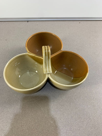 Earth Arts By Artables Debra Durrer 3-part Traditions Pottery Relish Dish