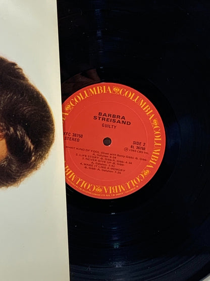 Barbra Streisand - Guilty (1980) Vinyl LP. Barry Gibb, Columbia Records FC36750