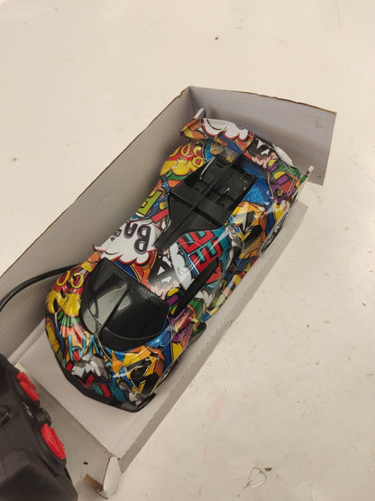 Multi- Color Graffiti Models Car Unborn Collectible RC Car - Bugatti