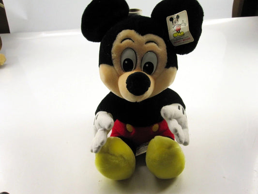 Vintage Disneyland Walt Disney World Mickey Mouse Plush Stuffed Toy NEW WITH TAG