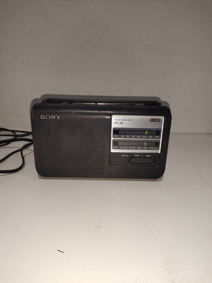 Sony ICF-38 Portable AM/FM Radio