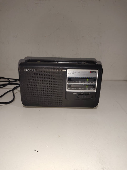 Sony ICF-38 Portable AM/FM Radio