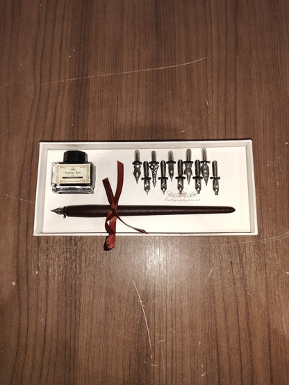 Calligraphy Pen Set - 10 Attachments The Feather Pen Ink