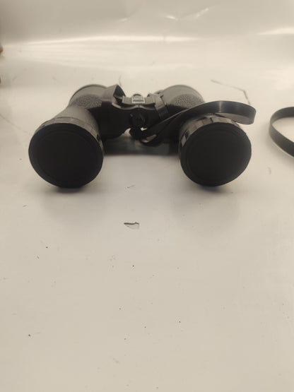 Vintage Banner By Bushnell 7 X 50 Binoculars Leather With Carrying Case