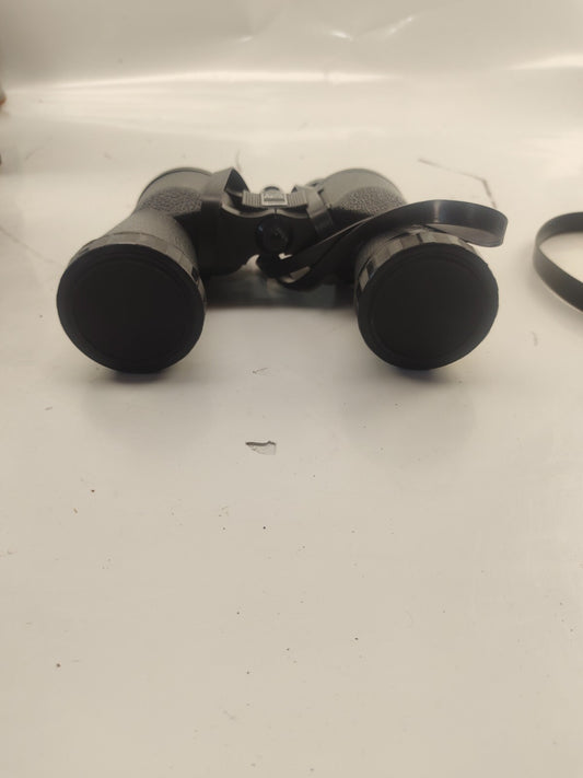 Vintage Banner By Bushnell 7 X 50 Binoculars Leather With Carrying Case