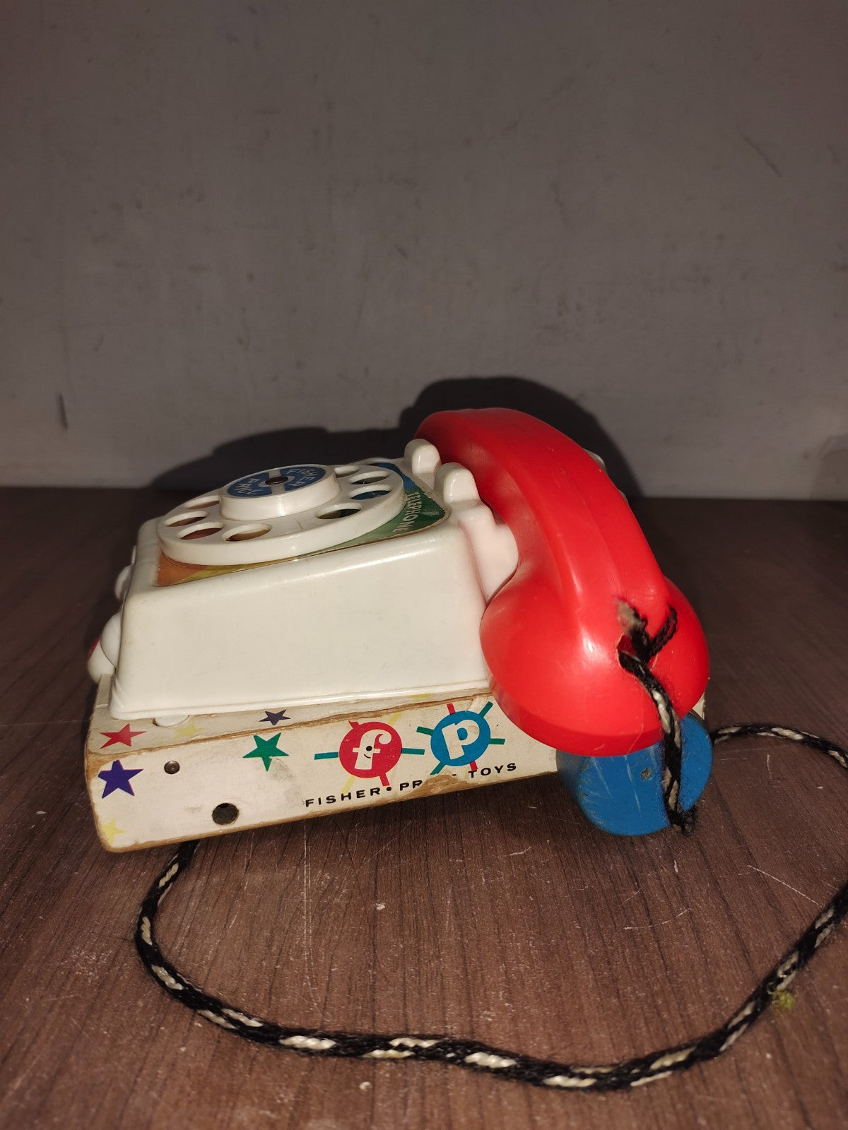 Vintage - 1960's Fisher Price Chatter Telephone Pull Toy Moving Eyes Sounds