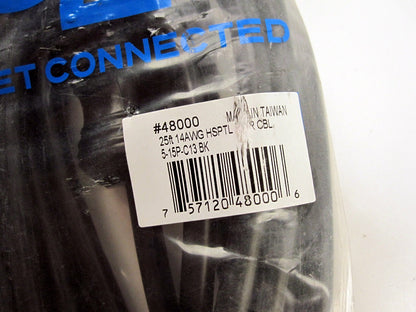 C2G 25ft 14AWG HSPTL 5-15P-C13 BK