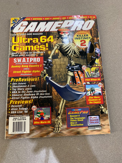 GAMEPRO MAGAZINE MARCH 1996 KILLER INSTINCT 2 INSERT