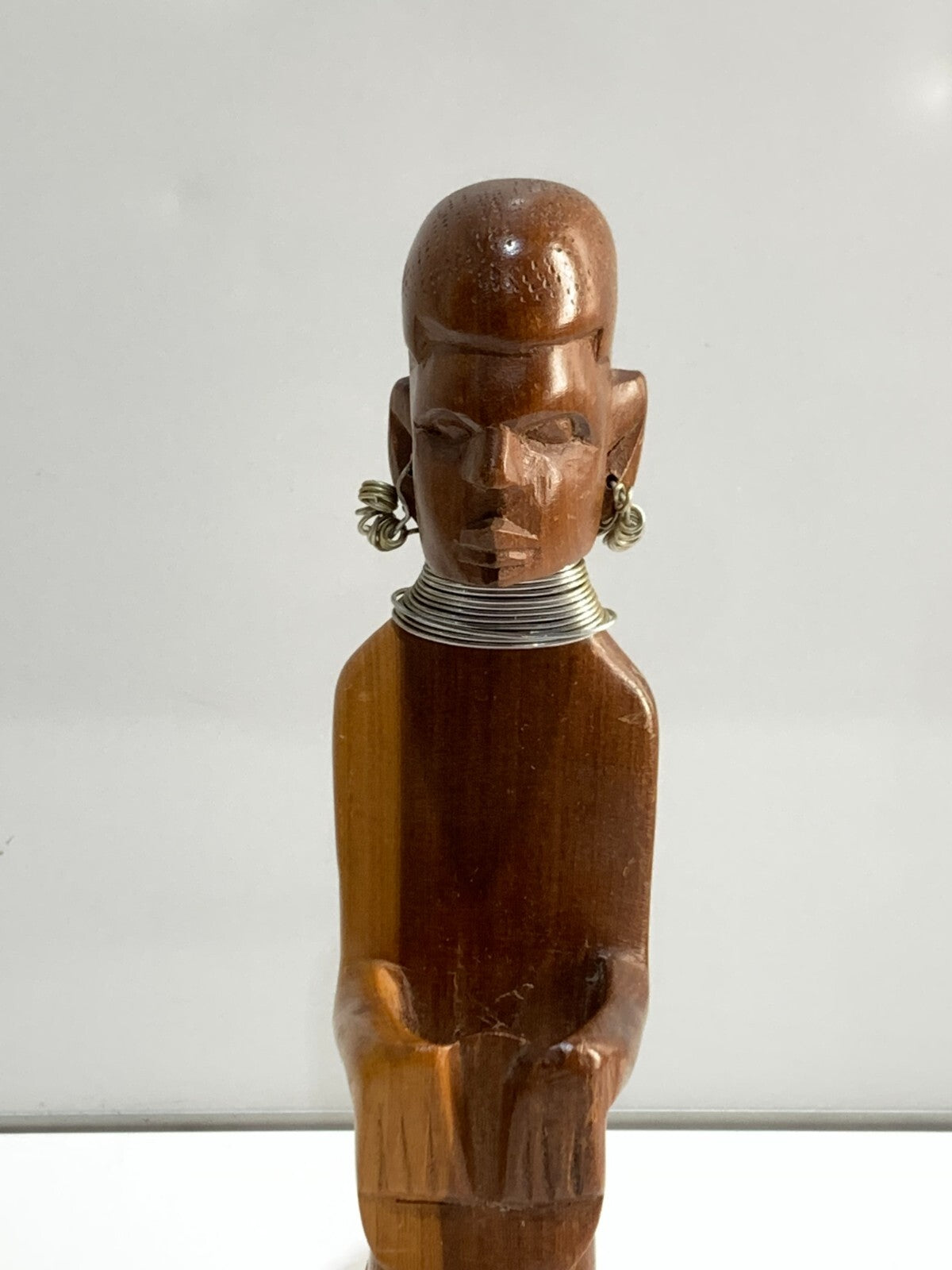 Vintage African Genuine Besmo Kenya Tribal Art Hand Carved Statue