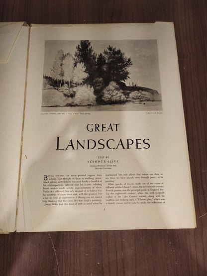 Vintage Rare Collectible - An Abrams Art Book - Great Landscapes