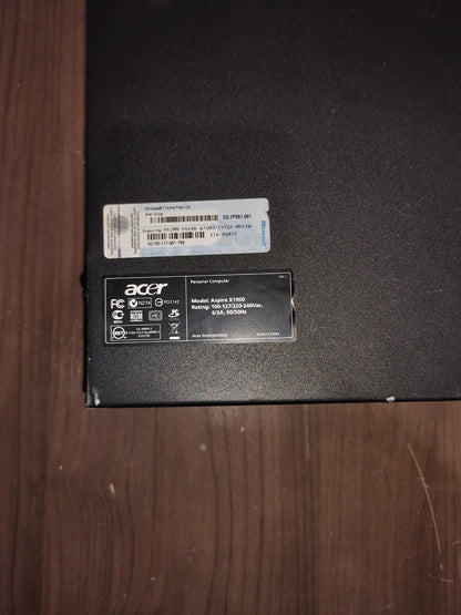 Acer Aspire X1900 SFF PC Pentium E5700 @ 3.00 GHz 3GB RAM 500GB HDD Windows 7