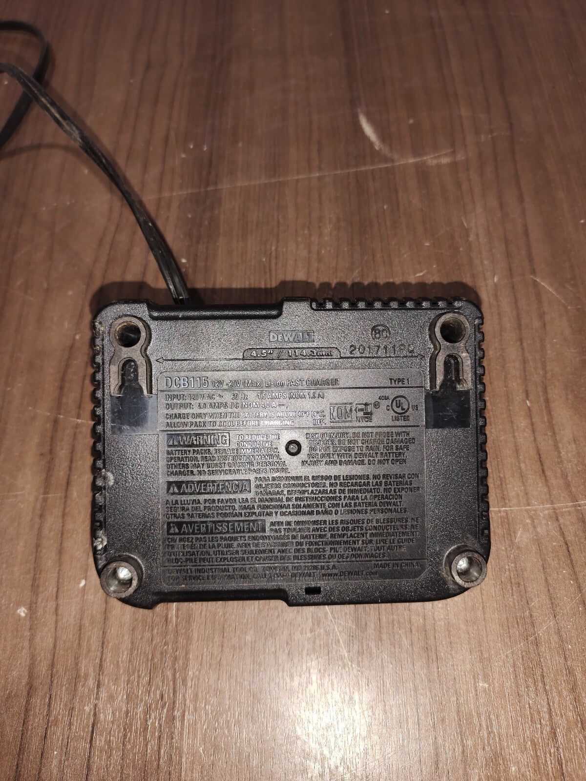 Dewalt DCB115 12-20V MAX Lithium Ion Fast Battery Charger