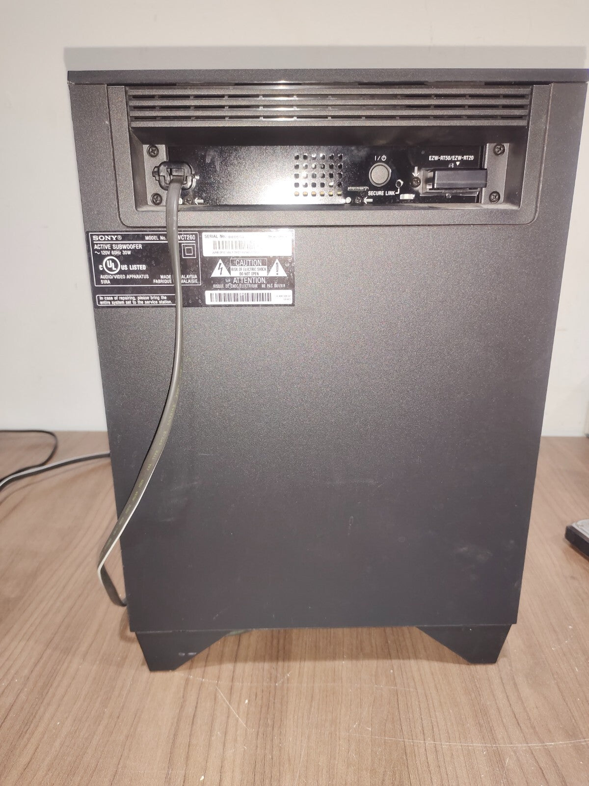 Sony SA-WCT260 Active Powered Subwoofer