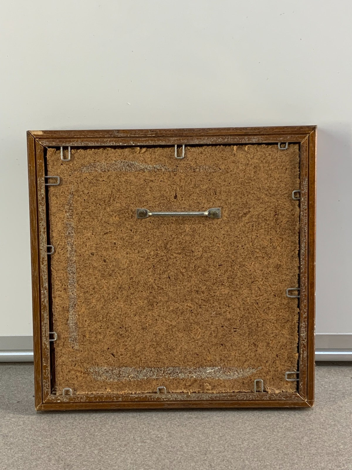 Beautiful Badger Art Handmade on a stone– Rustic Burlap Background