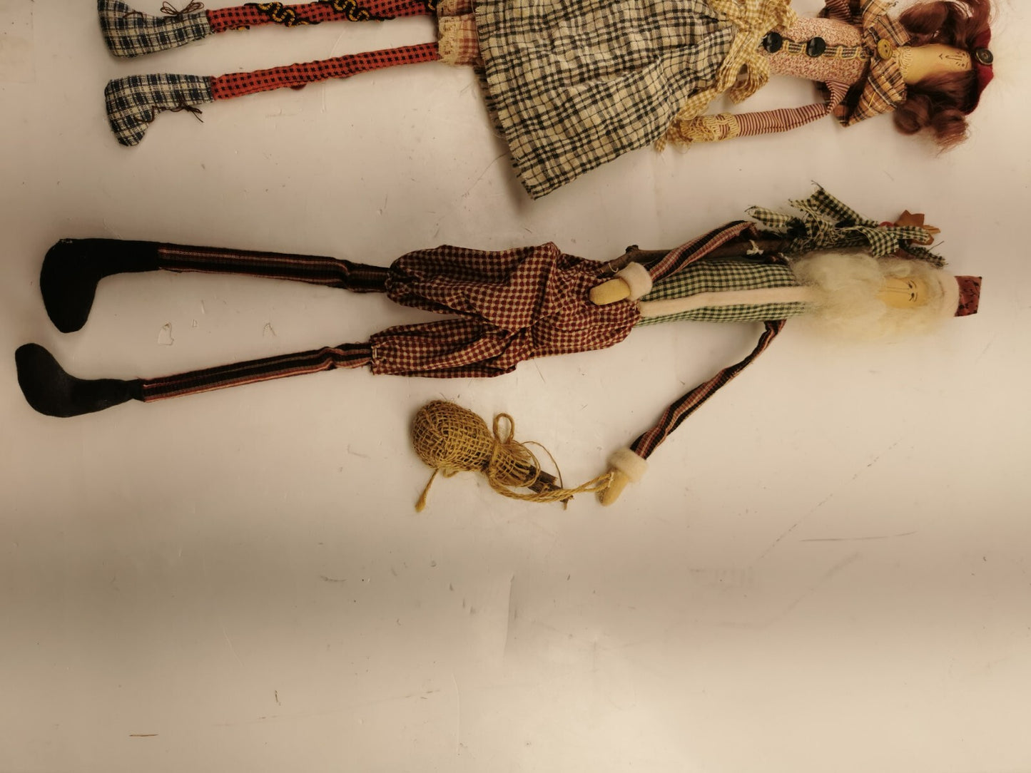 Vintage crazy Mountain import folk art cloth dolls