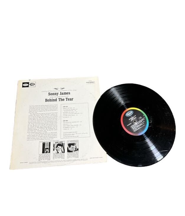 Classic Country Vibes: Sonny James 'Behind the Tear' LP Vinyl Record