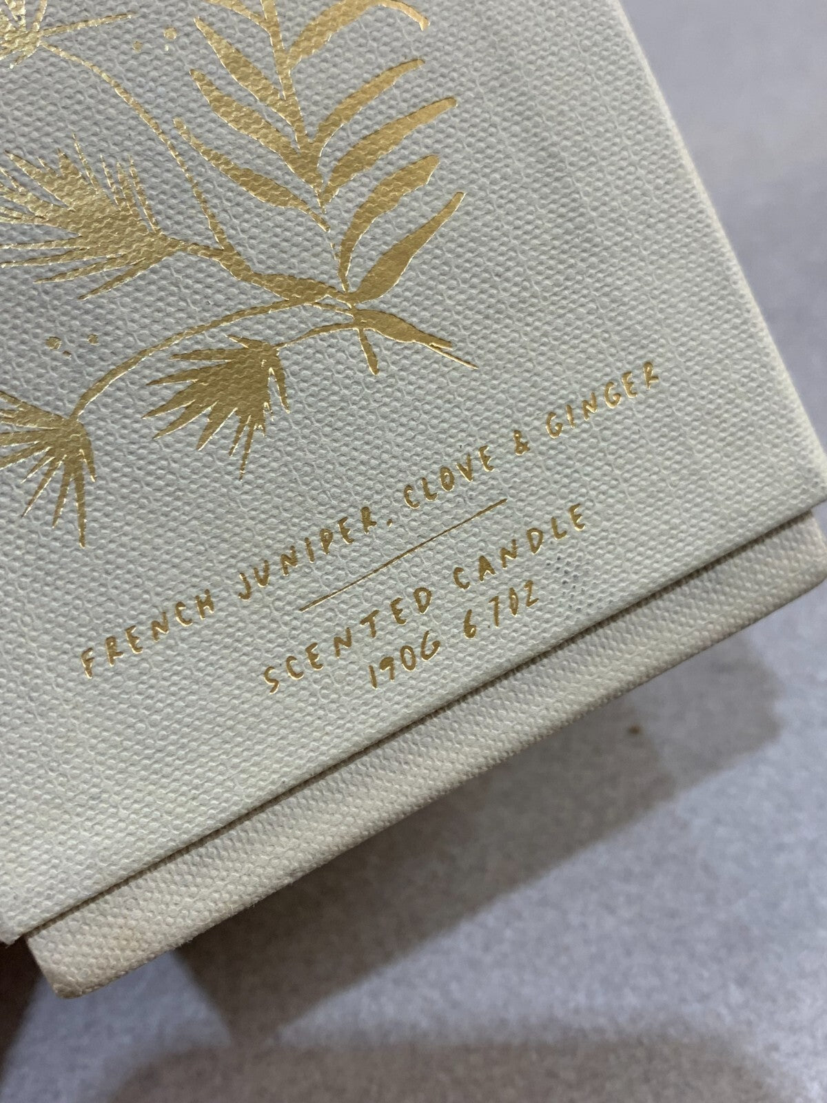 Free People French Juniper, Clove + Ginger Scented Candle.