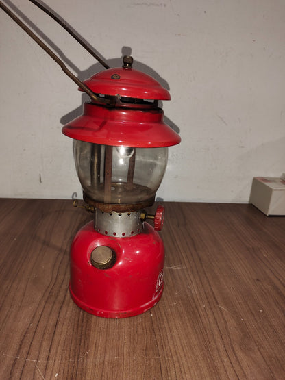Vintage 1966 Coleman Red Model - 200 - T66 Coleman Lantern Camping