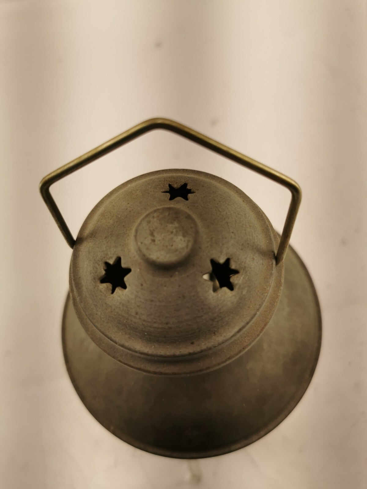 Galvanized metal hanging lantern- Candle holder, made in Türkiye