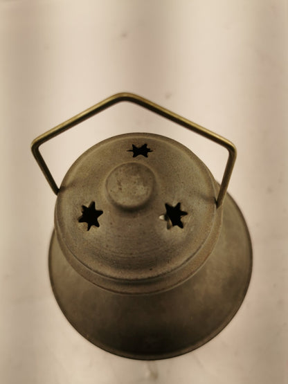 Galvanized metal hanging lantern- Candle holder, made in Türkiye